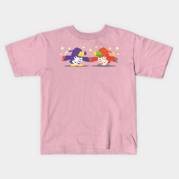 Penguinship! Kids T-Shirt by Deramon Digoyo